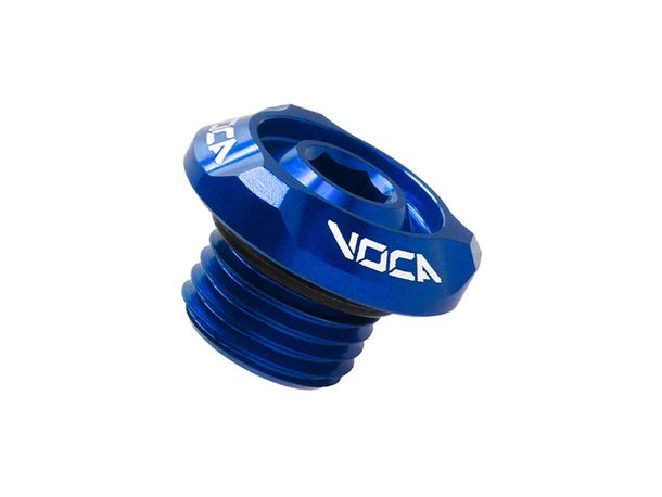 Öleinfüllschraube Voca Racing M14x1,5 blau für Minarelli liegend
