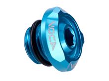 Vis de remplissage d'huile Voca Racing M14x1,5 turquoise pour Minarelli horizontal