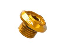 Vis de remplissage d'huile Voca Racing M14x1,5 or pour Minarelli horizontal