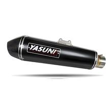 Vervangende einddemper Yasuni met E-keurmerk SILC120-05 voor Yasuni uitlaatsystemen TUB351 / TUB354 / TUB355 / TUB356