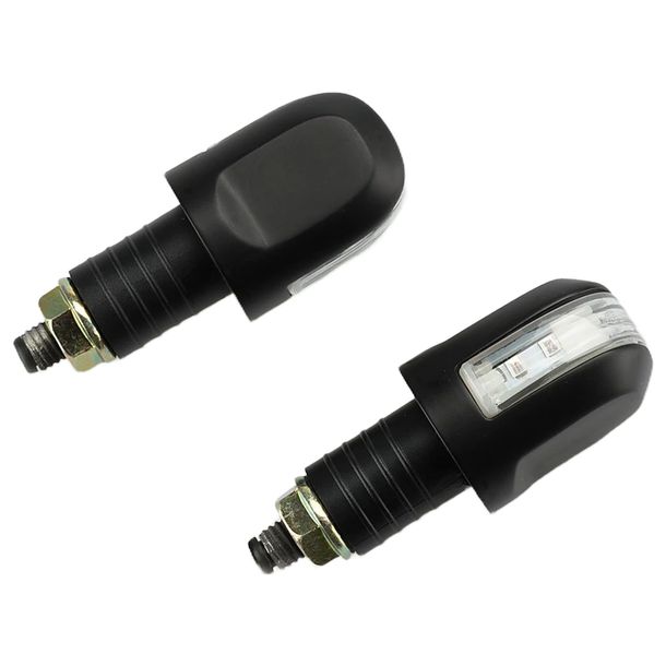Buoy II Blinkerset Puig 15 x 18.5 mm - Schwarz für Yamaha XSR900 GP, Kawasaki ZX-6R Ninja, Honda X-ADV, Aprilia RS 457, Ducati Panigale V2, Cfmoto 450MT, Triumph Tiger Sport 660, BMW R1300RS, Suzuki GSX-8TT