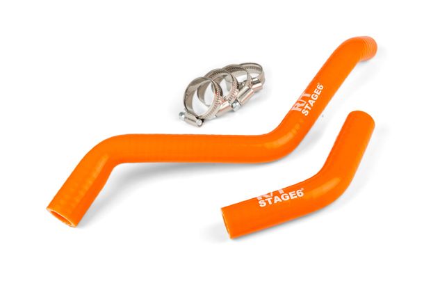Kühlerschlauch Set Stage6 R/T orange für Derbi Euro 3 / Euro 4