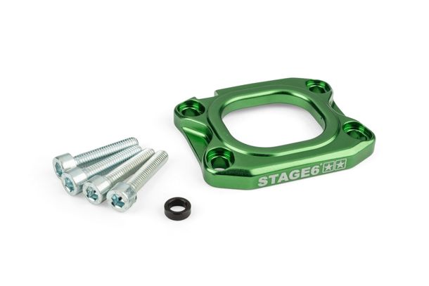 Ansaugstutzen Stage6 Grundplatte 360° d.40mm AM6 / grün für Derbi