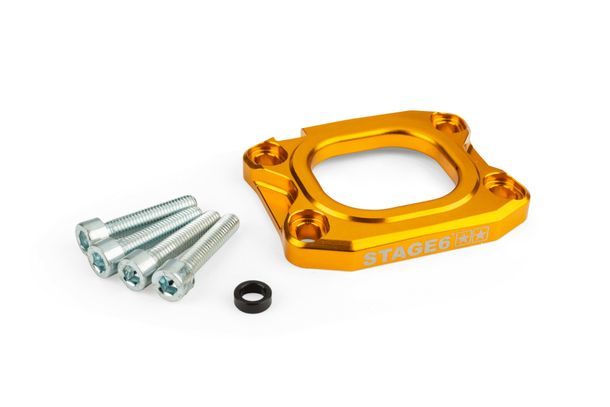 Ansaugstutzen Stage6 Grundplatte 360° d.40mm AM6 / gold für Derbi
