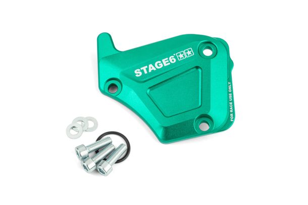 Ölpumpendeckel Stage6 türkis für Derbi Alu