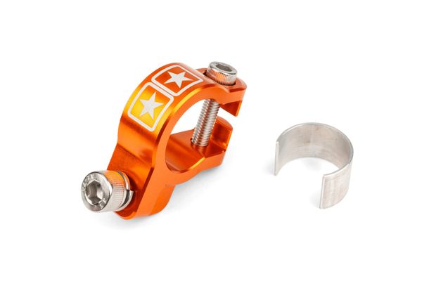 Uitlaatklem Stage6 Alu CNC Oranje