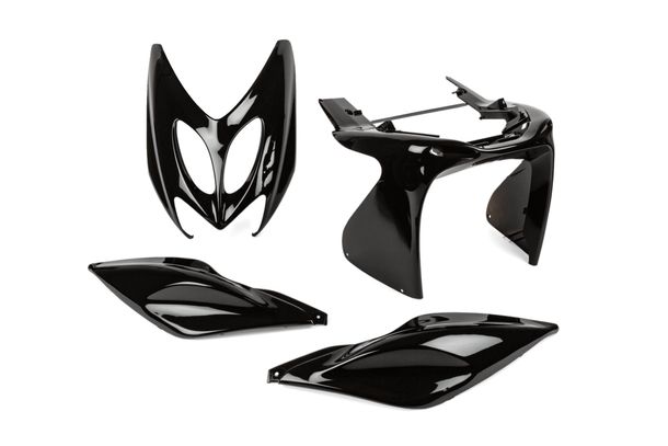 Verkleidungskit STR8 4 Teile schwarz für Yamaha Aerox bis 2013