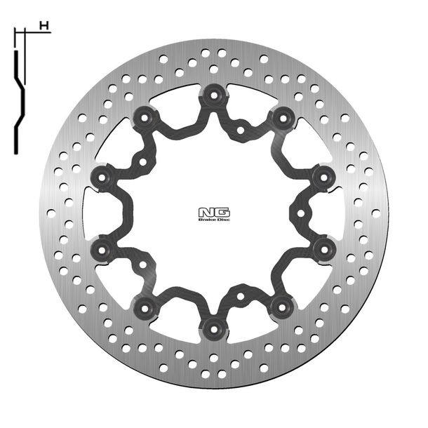 Bremsscheibe NG Brake Disc 1205 schwimmend rund Oversize