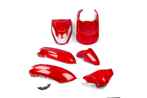 Verkleidungskit STR8 6 Teile metallic für Peugeot Kisbee