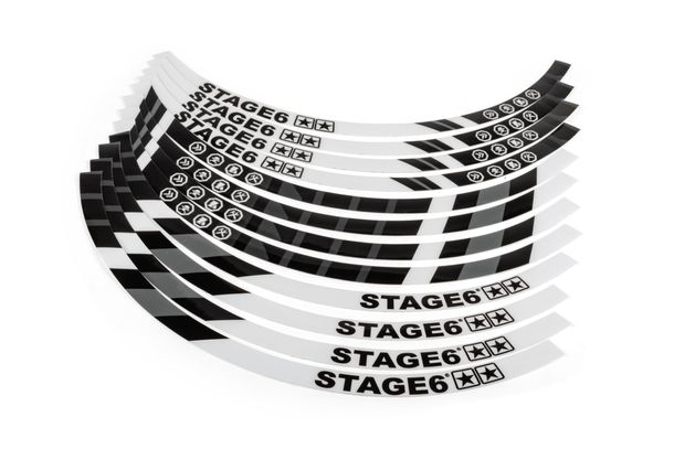 Felgenrandaufkleber Stage6 10"