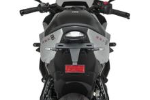 Support de plaque d'immatriculation Puig noir pour Suzuki GSX-8S, GSX-8R année 2023 - 2026