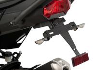 Kentekenplaathouder Puig Zwart voor Kawasaki VERSYS-X 300, 300 Adventure, VERSYS-X 300 Urban Bj. 2017 - 2020