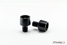 Thruster stuuruiteinden Puig Zwart 63 x 54 mm voor Zontes G1-125, Cfmoto 800MT Sport Plus, Kawasaki Z650, Voge SR1 ADV, Aprilia Tuareg 660, Royal Enfield Himalayan 450, KTM 790 Adventure, Rieju Aventura Rally 307 R, Morbidelli T502X, Yamaha