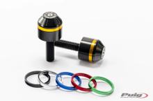 Korte stuuruiteinden met ring stuuruiteinden Puig Zwart voor BMW S1000RR, S1000R, F800R Bj. 2009 - 2020