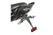 Support de plaque d'immatriculation Puig Noir pour Kawasaki Versys 650, 650 Grand Tourer, Versys 650 Tourer Année 2015 - 2026