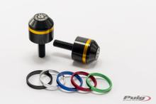 Korte stuuruiteindgewichten met ring stuuruiteinden Puig Zwart 98 x 53 mm voor BMW R1250R, F900R, S1000R, S1000 XR, R1200R, M1000R, R1300RS Bj. 2015 - 2026