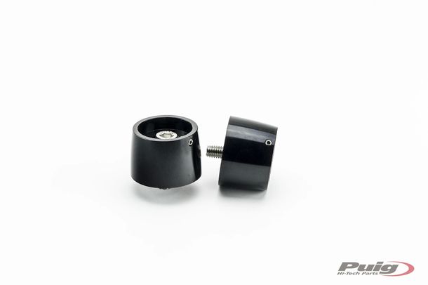 Extremos de manillar Thruster Puig Negros 63 x 54 mm para Benelli Leoncino 500, 250, Leoncino 800, 800 Trail año 2016 - 2026