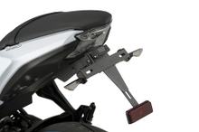 Support de plaque d'immatriculation Puig Noir pour Kawasaki Ninja 650, Z650 ann. 2017 - 2026