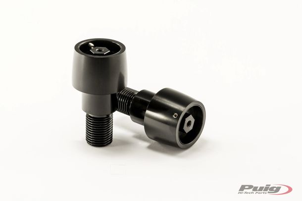 Terminais de Guidão Puig Preto 98 x 53 mm para Yamaha TZR50, XJR1300, YZF-R125, TDM900, MT-125, MT-07, MT-10 Ano 1994 - 2026