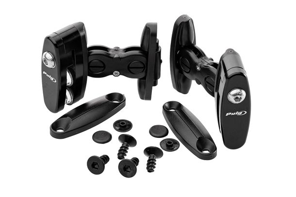 Reservdelar Puig Justerbart fast stöd Clip-On visir (Universal) Svart
