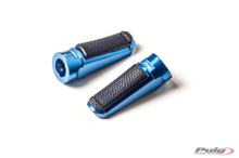 Opěrky nohou Puig Sport 83 x 44 mm s typovým schválením (ABE) pro Yamaha YZF-R1, Honda CBR600RR, Kawasaki ZX-6R Ninja, Triumph Bonneville Bobber, BMW R1200GS, Ducati 848 EVO, Suzuki DL650 V-STROM, KTM 125 Duke, MV Agusta F3 675, Aprilia Shi