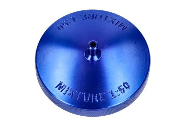 Tankdeckel Aluminium CNC mit Entlütung blau für Simson S50, S51, S53, S83, SR50, SR80, KR51, SR4