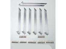 Raios cromados 160mm com nípel (36 peças) para Puch, MV, MS, DZ, VS