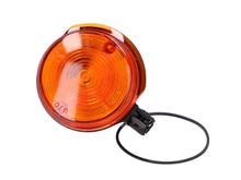 Knipperlicht voor 80mm oranje, eindkap zwart voor Simson S50, S51, S70, SR50, SR80