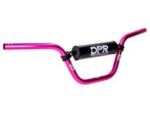 Lenker 22,2mm mit Strebe und Polster pink für Simson Enduro