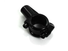 Spiegelhalter Aluminium Schwarz 22mm M10 x 1,25 für Honda, Kawasaki, Suzuki, Yamaha, Zündapp, Kreidler, Hercules, Mofa, Moped, Mokick, Roller, Motorrad