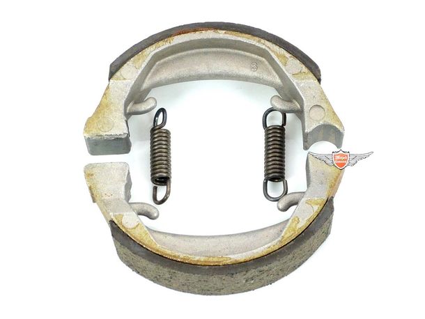 Bremsbeläge Lucas 80x18mm für Zündapp ZR 10, 20, ZB 22, 30, Automatic, Automatic Mofa, Peugeot, Puch Maxi, Honda Camino, Kreidler Flory, MF 32, 2