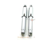 Federbeine Silber Chromhülsen 310mm 8mm Befestigungsbuchsen für Zündapp GTS, C 50 Sport, KS Typ 517, R 50, Hercules, Kreidler, Puch Mofa, Moped
