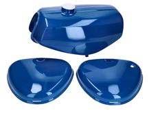 Conjunto de tanque de gasolina e tampa lateral (produto com defeito) azul para Simson S50, S51, S70