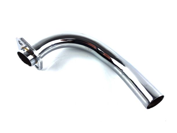Auspuffkrümmer Stahl 32mm Chrom für Hercules K 50 RE RL Sport, Ultra, KX 5, Supra, KTM, DKW