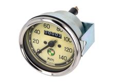 Tachometer 140km/h rund 80mm mit für Puch Logo für Puch Monza, MS, MV