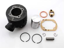 Kit cilindro 50ccm 32mm collettore 12mm perno pistone 86mm diametro esterno 85mm altezza 38mm alesaggio per Sachs 50/AL S, 50/2 KS, DK, 50/3 LS, 50/4 LKS, Hercules, Miele, DKW, Rixe, Gritzner