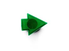 Blinker Kontroll Leuchte Einbau Durchmesser 9,4mm Pfeillänge 17,70mm Breite 15,20mm für Kreidler Florett RS RMC, Flory, Hercules K 50, KX, Zündapp GTS KS C, CS K, Puch, DKW, KTM