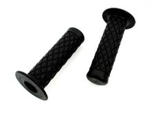 Jeu de poignées noir 22/24mm 125mm pour Zündapp GTS C 50 Sport, KS Combinette 442, 444, ZA A, Kreidler Florett, Flory MF, Hercules Prima M, Puch Maxi, KTM, DKW, Rixe, Miele Mofa, Moped