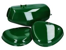 Benzinetank en zijdeksel set billiardgroen voor Simson S50, S51, S70