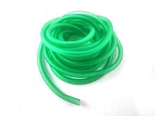 Benzineslang rol 5 meter 6 x 9mm groen transparant voor Zündapp, Kreidler, Hercules, Puch