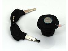 Bouchon de réservoir verrouillable 30mm Noir avec 2 clés pour Peugeot 101, 102, 103, 104