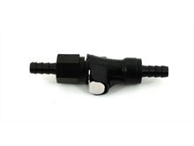 Benzineslang snelkoppeling kunststof 6mm zwart voor mofa, bromfiets, brommer