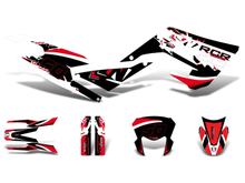 Bekleding / Stickerkit zwart-wit-rood mat voor Gilera RCR 50 2018