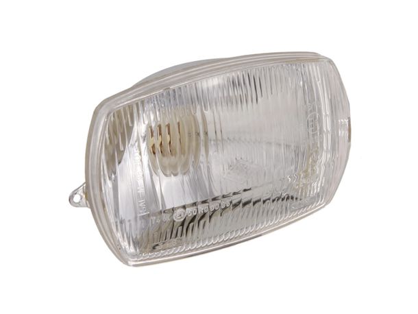 Scheinwerfer eckig 90x140mm mit Fernlicht und Standlicht für Vespa 50 Special/Elestart mit ABE