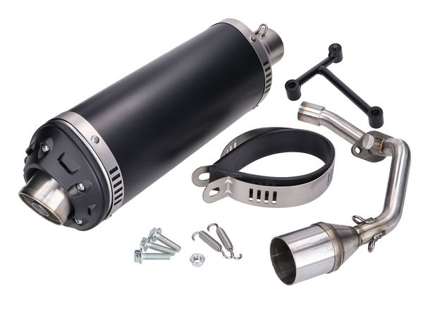 Auspuff Power1 Aluminium schwarz für Vespa Primavera, Sprint, Zip 4T 50ccm Euro5 20