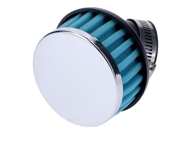 Luftfilter 28-35mm 45 Grad Schaumstoff blau