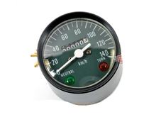 Tacho für Yamaha Durchmesser Anzeige ca. 75mm Aussendurchmesser 82/90mm Gewinde M12 Vierkant 3mm für FS, Suzuki K 50