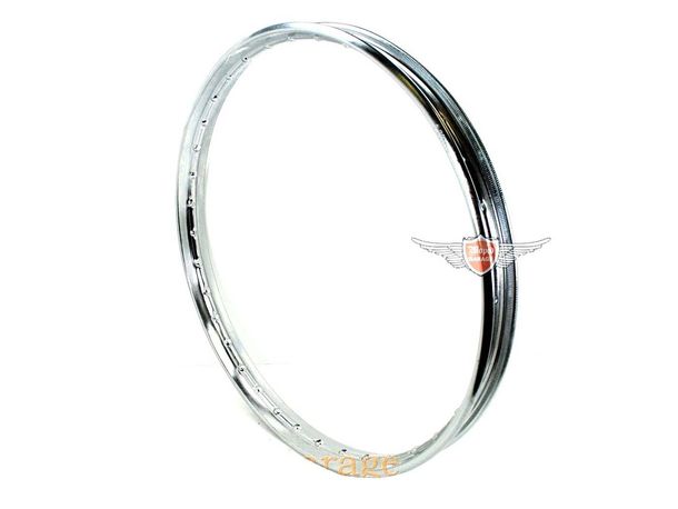 Felge Chrom 1,20 x 19 Zoll 36 Loch 6,5mm für Puch MS, VS, VZ, MV, M, Miele K 50, DKW, Göricke, Gritzner, Sachs, Hercules