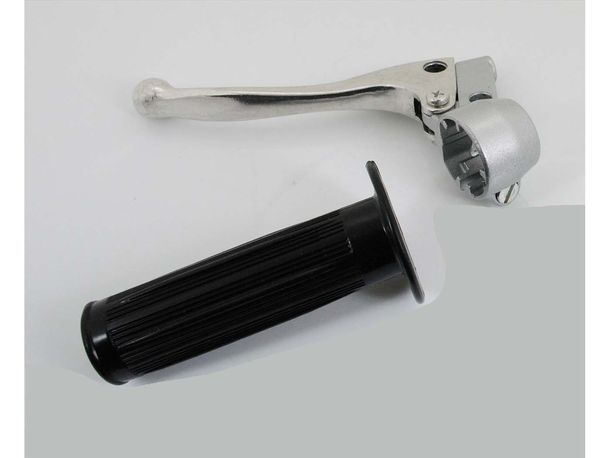 Armatur Aluminium Kupplungshebel 22mm Schwarz 105mm für Zündapp, Kreidler, Hercules, Puch, DKW, KTM, Mofa, Moped, Mokick