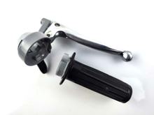 Rukojeť plynu armatura hliník 22mm černá 105mm pro Zündapp, Kreidler, Hercules, Puch, DKW, KTM moped, moped, moped